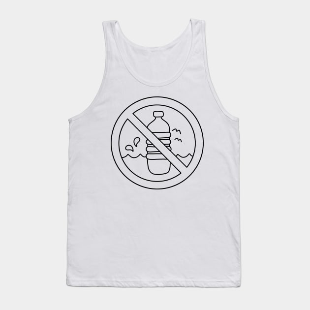 Say NO to Plastic Tank Top by valentinahramov